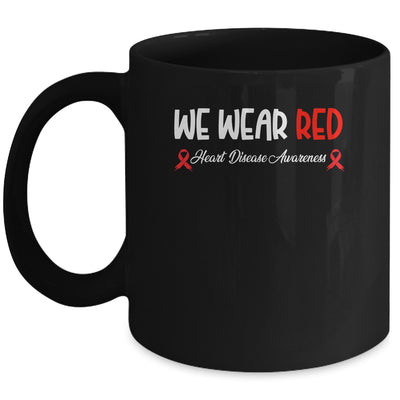 In February We Go Red American Heart Disease Awareness Mug | teecentury