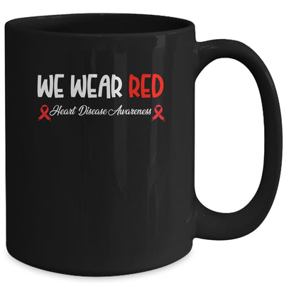 In February We Go Red American Heart Disease Awareness Mug | teecentury