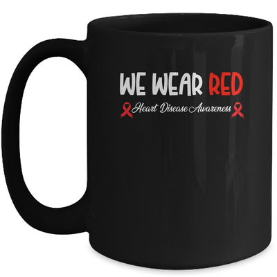 In February We Go Red American Heart Disease Awareness Mug | teecentury