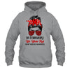 In February We Wear Red Heart Disease Awareness Messy Bun Shirt & Hoodie | teecentury