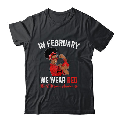 In February We Wear Red  Heart Disease Awareness Sunglasses Shirt & Hoodie | teecentury