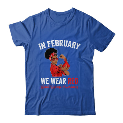 In February We Wear Red  Heart Disease Awareness Sunglasses Shirt & Hoodie | teecentury