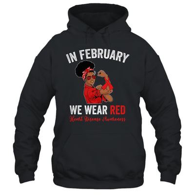 In February We Wear Red  Heart Disease Awareness Sunglasses Shirt & Hoodie | teecentury