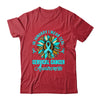 In January We Wear Teal Flower Cervical Cancer Awareness Shirt & Hoodie | teecentury