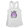 In June We Wear Purple Alzheimers Awareness Rainbow Support Shirt & Tank Top | teecentury