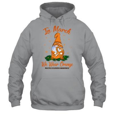 In March We Wear Orange Gnome Multiple Sclerosis Awareness T-Shirt & Hoodie | Teecentury.com