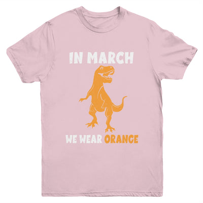 In March We Wear Orange MS Awareness Multiple Sclerosis Kids Youth Shirt | teecentury