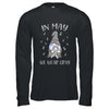 In May We Wear Gray Brain Cancer Awareness Ribbon Gnome T-Shirt & Hoodie | Teecentury.com