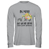 In May We Wear Gray Floral Truck Brain Cancer Awareness T-Shirt & Hoodie | Teecentury.com