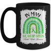 In May We Wear Green Ribbon Mental Health Awareness Rainbow Mug Coffee Mug | Teecentury.com