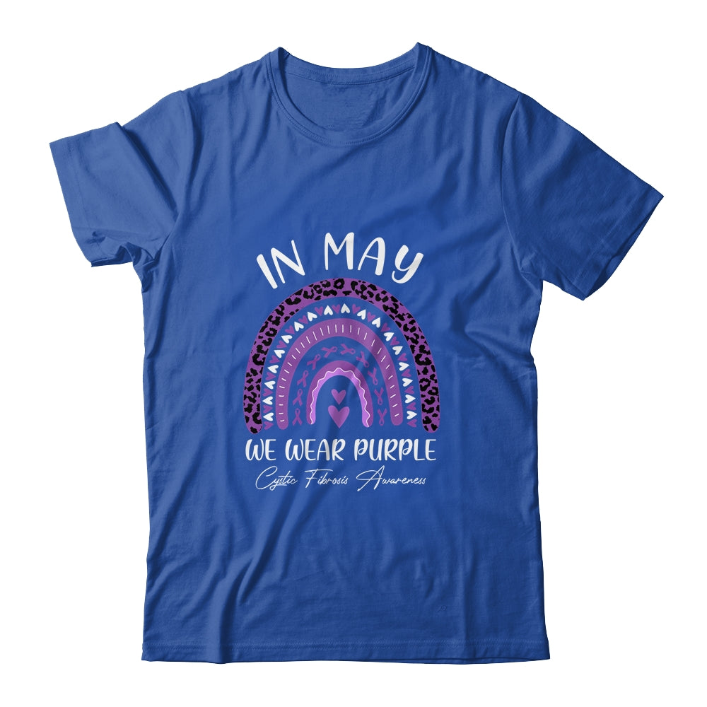 In May We Wear Purple Cystic Fibrosis Awareness Rainbow T-Shirt & Hoodie | Teecentury.com