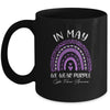 In May We Wear Purple Cystic Fibrosis Awareness Rainbow Mug Coffee Mug | Teecentury.com