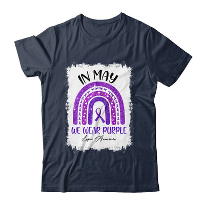 In May We Wear Purple Lupus Awareness Month Rainbow T-Shirt & Hoodie | Teecentury.com