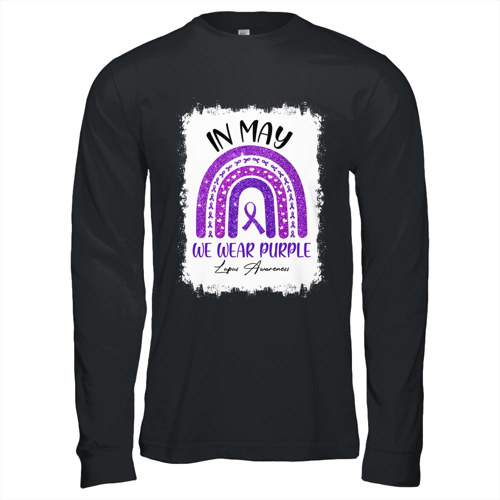 In May We Wear Purple Lupus Awareness Month Rainbow T-Shirt & Hoodie | Teecentury.com