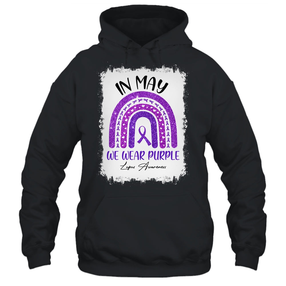 In May We Wear Purple Lupus Awareness Month Rainbow T-Shirt & Hoodie | Teecentury.com