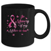 In Memory Of My Mother-In-Law Butterfly Breast Cancer Awareness Mug Coffee Mug | Teecentury.com