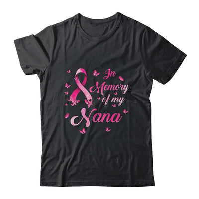 In Memory Of My Nana Butterfly Breast Cancer Awareness T-Shirt & Hoodie | Teecentury.com