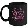 In Memory Of My Sister Butterfly Breast Cancer Awareness Mug Coffee Mug | Teecentury.com