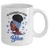In November We Wear Blue Black Woman Diabetes Awareness African Mug Coffee Mug | Teecentury.com