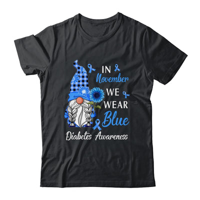 In November We Wear Blue Gnome Diabetes Awareness Shirt & Hoodie | teecentury