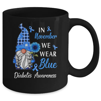 In November We Wear Blue Gnome Diabetes Awareness Mug | teecentury