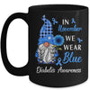 In November We Wear Blue Gnome Diabetes Awareness Mug | teecentury