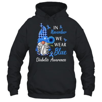 In November We Wear Blue Gnome Diabetes Awareness Shirt & Hoodie | teecentury