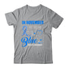 In November We Wear Blue Heartbeat Diabetes Awareness Shirt & Hoodie | teecentury