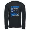 In November We Wear Blue Heartbeat Diabetes Awareness Shirt & Hoodie | teecentury