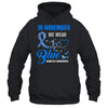 In November We Wear Blue Heartbeat Diabetes Awareness Shirt & Hoodie | teecentury