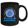 In November We Wear Blue Sunflower Diabetes Awareness Month Mug | teecentury