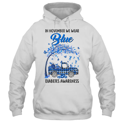 In November We Wear Blue Truck Diabetes Awareness T-Shirt & Hoodie | Teecentury.com