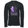 In November We Wear Periwinkle Stomach Cancer Awareness Butterfly T-Shirt & Hoodie | Teecentury.com