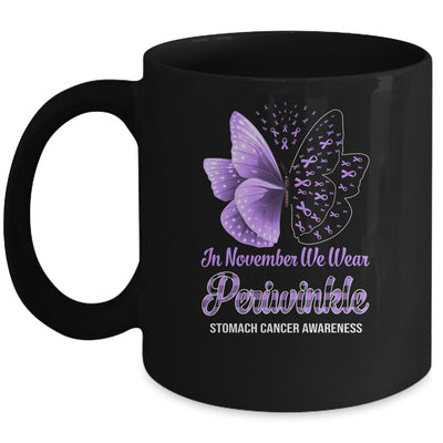 In November We Wear Periwinkle Stomach Cancer Awareness Butterfly Mug Coffee Mug | Teecentury.com