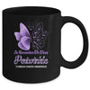 In November We Wear Periwinkle Stomach Cancer Awareness Butterfly Mug Coffee Mug | Teecentury.com