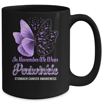 In November We Wear Periwinkle Stomach Cancer Awareness Butterfly Mug Coffee Mug | Teecentury.com