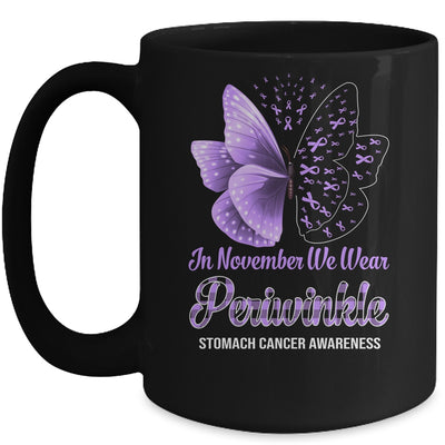 In November We Wear Periwinkle Stomach Cancer Awareness Butterfly Mug Coffee Mug | Teecentury.com