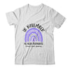 In November We Wear Periwinkle Stomach Cancer Awareness Rainbow T-Shirt & Hoodie | Teecentury.com