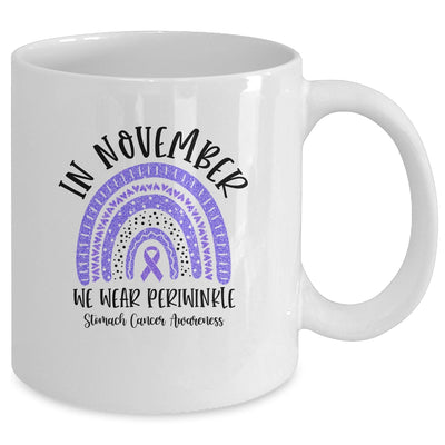 In November We Wear Periwinkle Stomach Cancer Awareness Rainbow Mug Coffee Mug | Teecentury.com