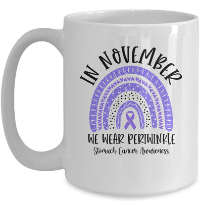 In November We Wear Periwinkle Stomach Cancer Awareness Rainbow Mug Coffee Mug | Teecentury.com