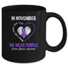 In November We Wear Purple Crohns Disease Awareness Hope Love Faith Mug Coffee Mug | Teecentury.com