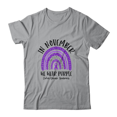 In November We Wear Purple Crohns Disease Awareness Rainbow T-Shirt & Hoodie | Teecentury.com