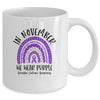 In November We Wear Purple Domestic Violence Awareness Rainbow Mug Coffee Mug | Teecentury.com