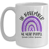 In November We Wear Purple Domestic Violence Awareness Rainbow Mug Coffee Mug | Teecentury.com