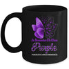 In November We Wear Purple Pancreatic Cancer Awareness Butterfly Mug Coffee Mug | Teecentury.com