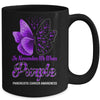 In November We Wear Purple Pancreatic Cancer Awareness Butterfly Mug Coffee Mug | Teecentury.com