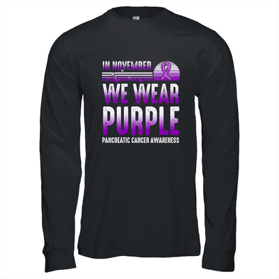 In November We Wear Purple Pancreatic Cancer Awareness Shirt & Hoodie | teecentury