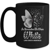 In November We Wear White Lung Cancer Awareness Butterfly Mug Coffee Mug | Teecentury.com