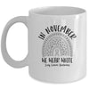 In November We Wear White Lung Cancer Awareness Rainbow Mug Coffee Mug | Teecentury.com