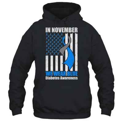 In November we Wear Blue T1D T2D Diabetic Diabetes Awareness T-Shirt & Hoodie | Teecentury.com